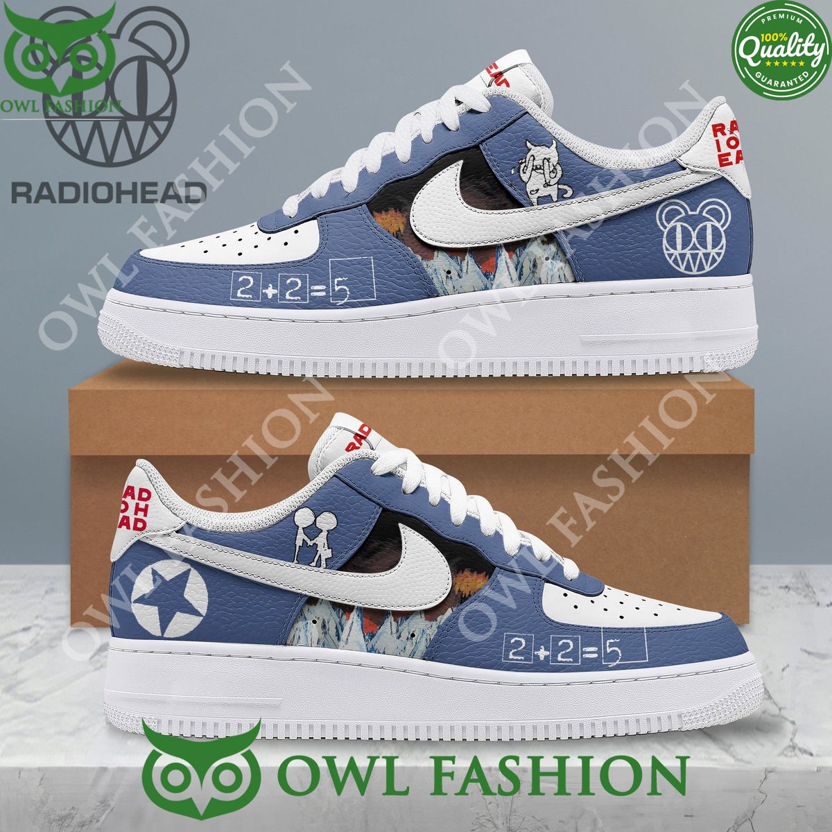 Radiohead 2 plus 2 equals 5 George Orwells Nineteen Eighty Four Air Force 1 Shoes