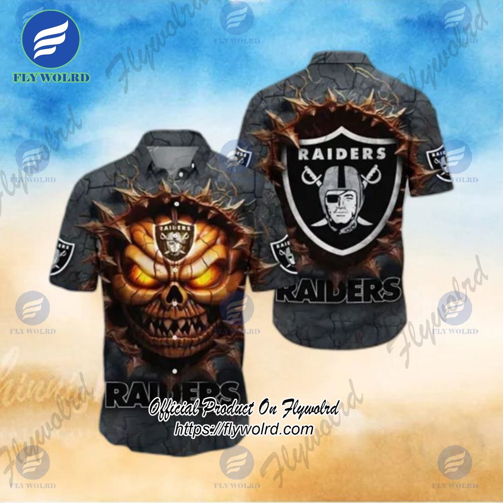 Raiders Halloween Horror Skull A Must Have For Any Halloween Party Hawaiian Shirt