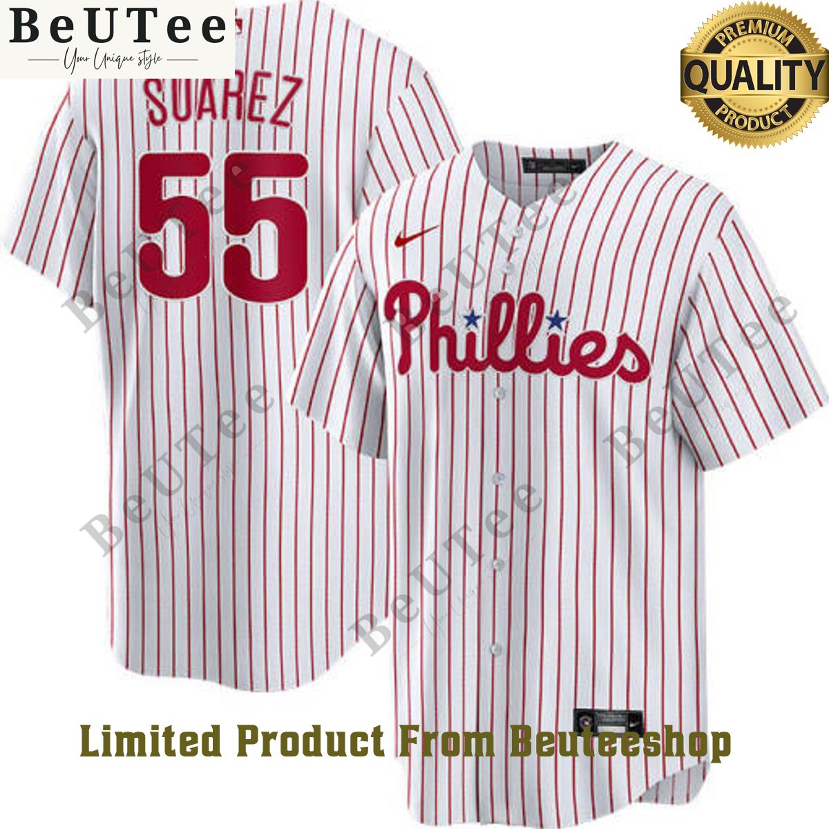 Ranger Suarez Philadelphia Phillies Mens Replica Home White Jersey Shirt