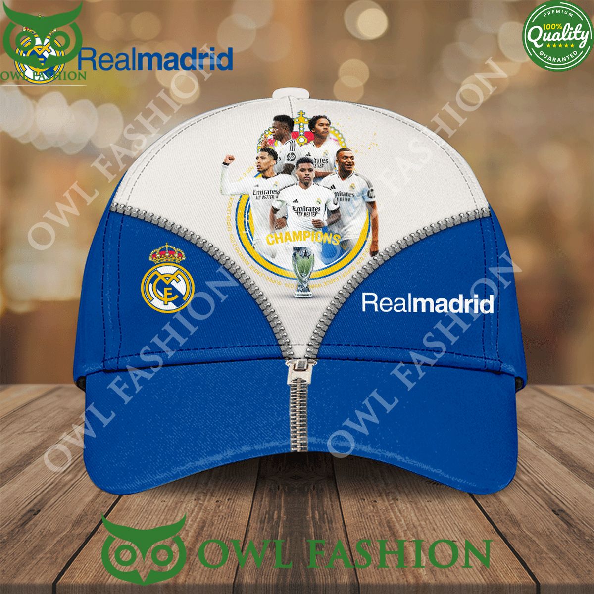 Real Madrid CF Champions With Mbappe Classic Cap