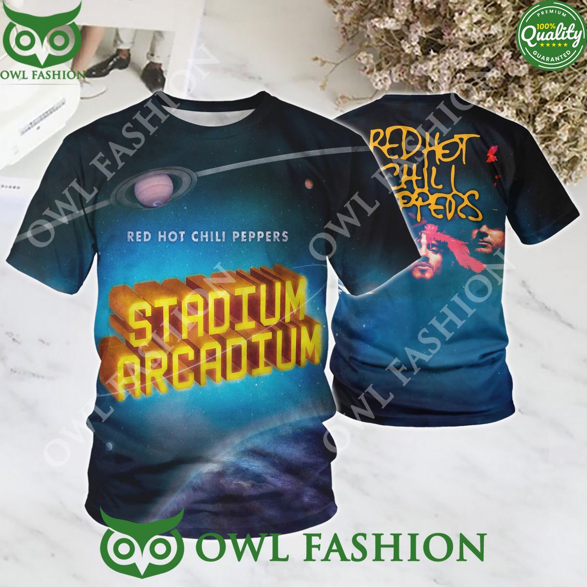 Red hot Chili Peppers Stadium Arcadium 2006 3d t shirt