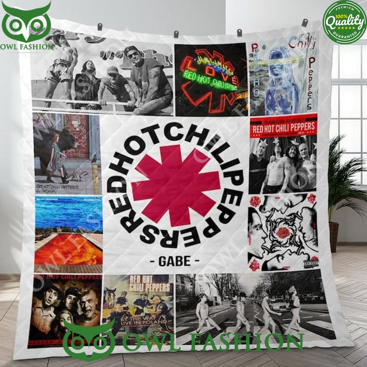 Red Hot Chili Peppers Tell Me Baby Album Quilt Blanket