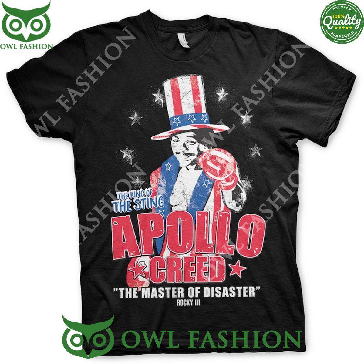 Rocky III Apollo Creed Carl Weathers RIP The King of the sting the master of disaster T Shirt