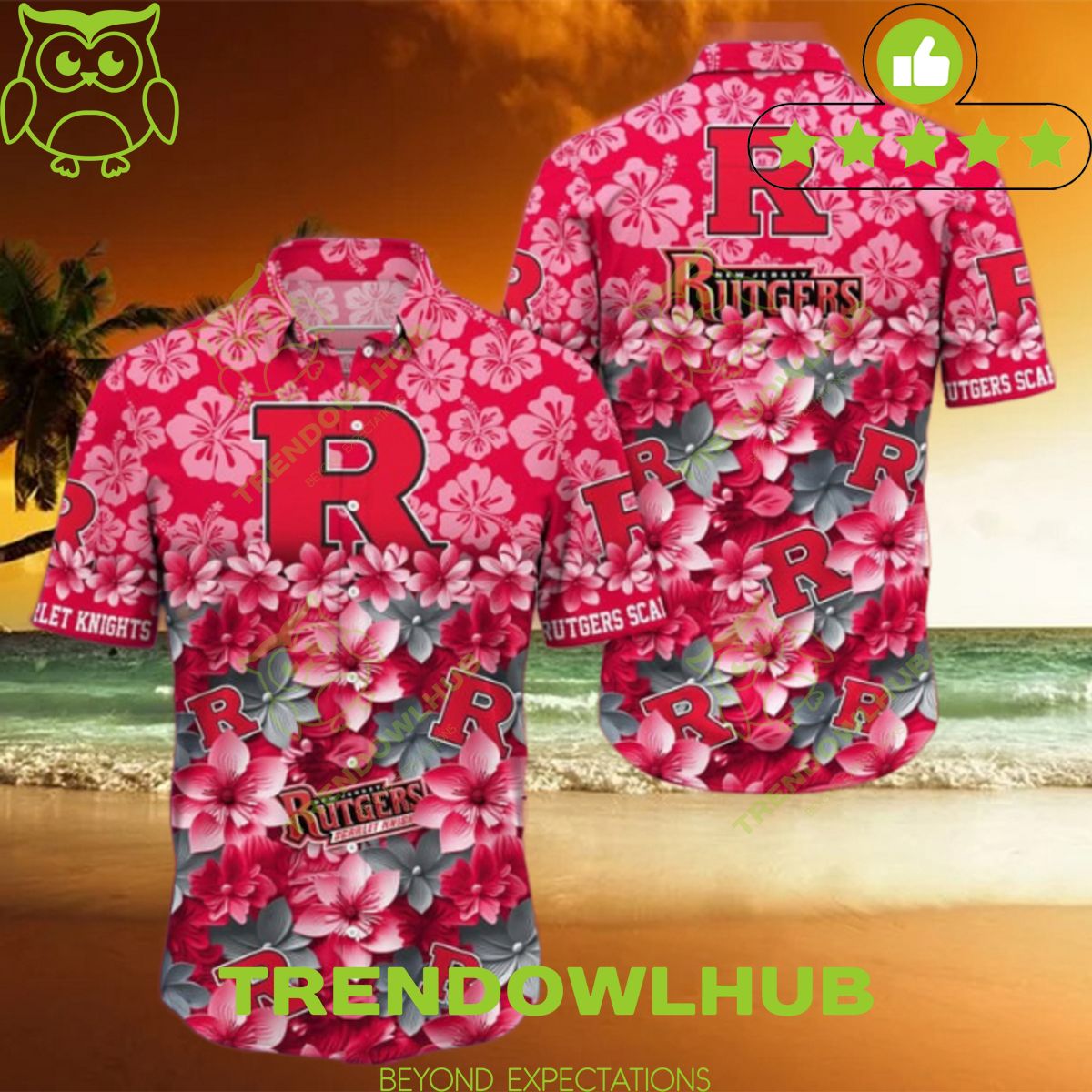 Rutgers Scarlet Knights NCAA Limited Hawaiian Shirt Trending Summer