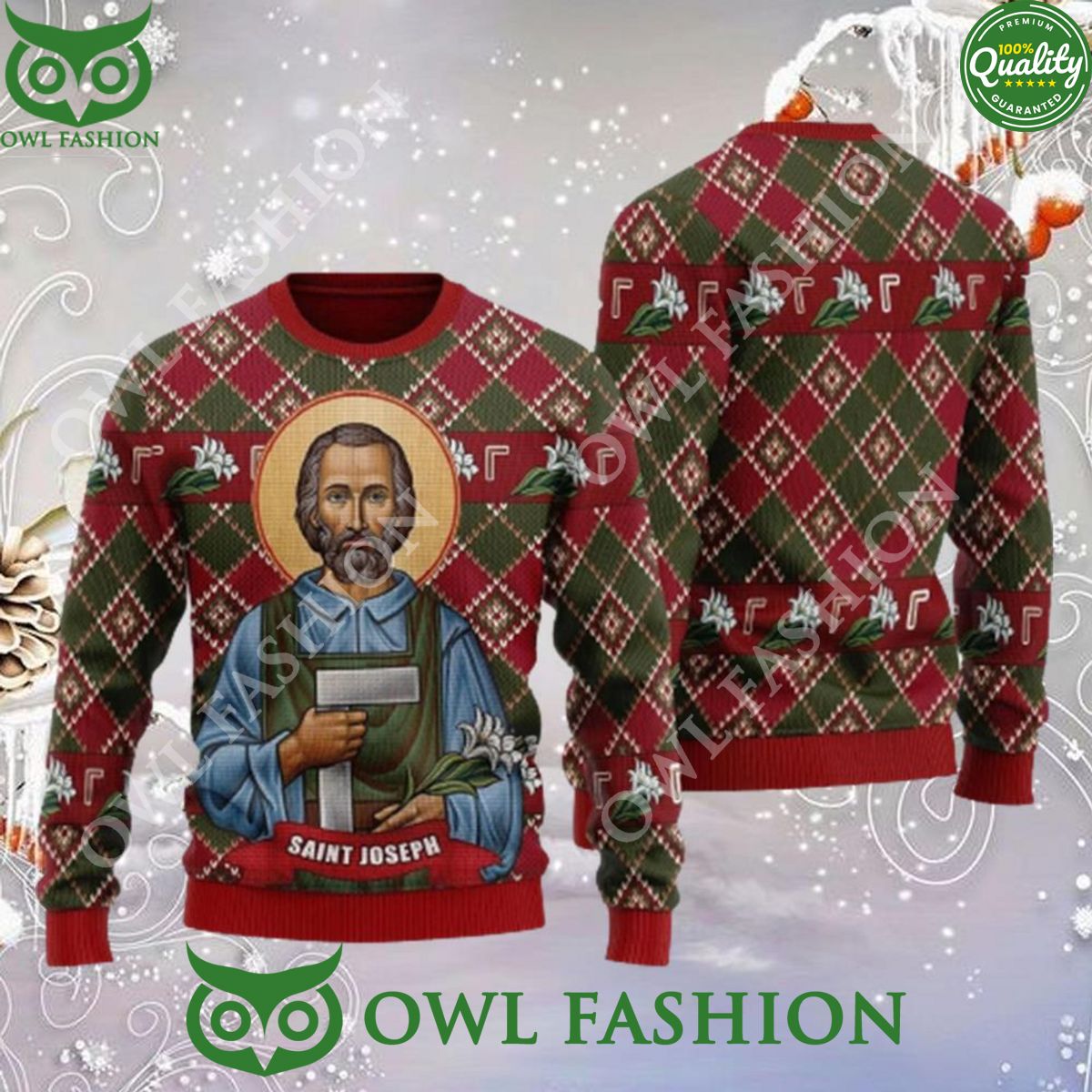 Saint Joseph Catholic Church Orthodox Unisex Ugly Sweater