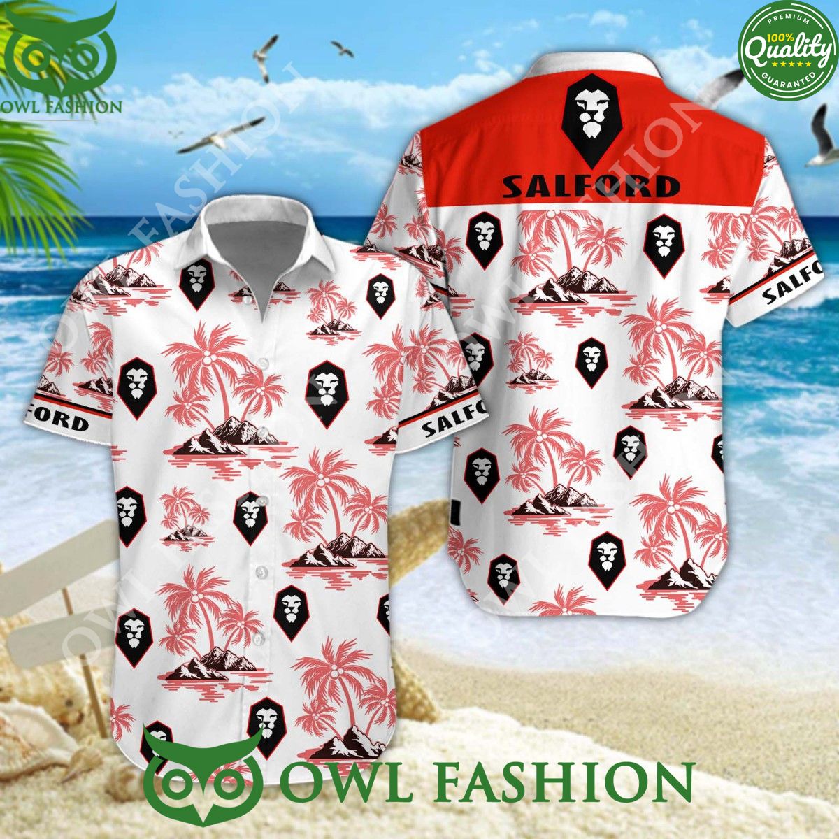 Salford City Summer Vibe 2024 EFL Hawaiian Shirt