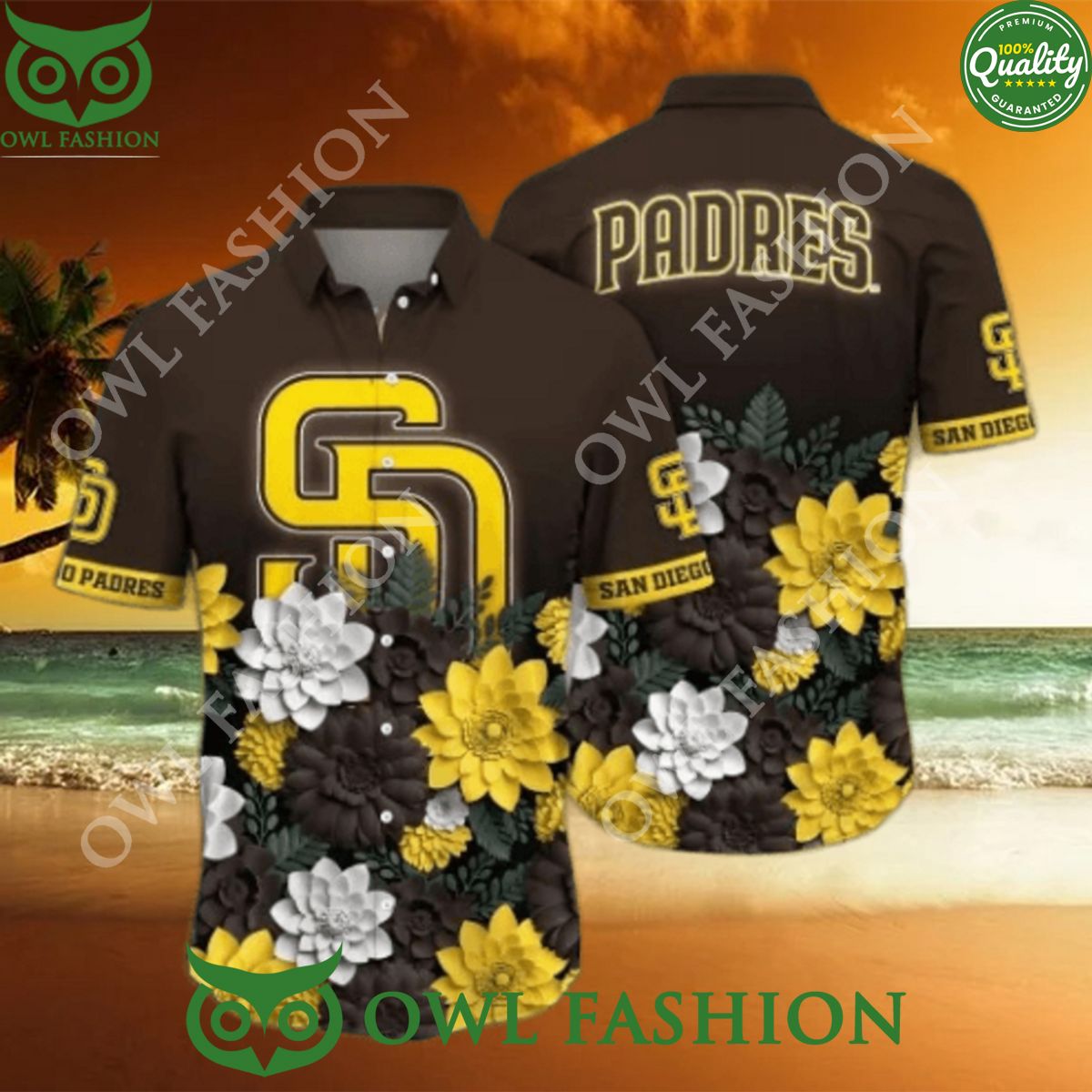 San Diego Padres MLB Flower Hawaiian Shirt Fashion