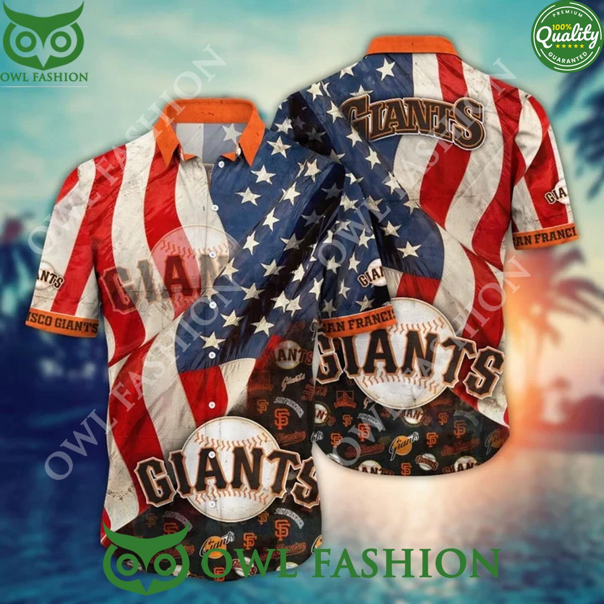 San Francisco Giants Independence Day Premium MLB Hawaiian Shirt