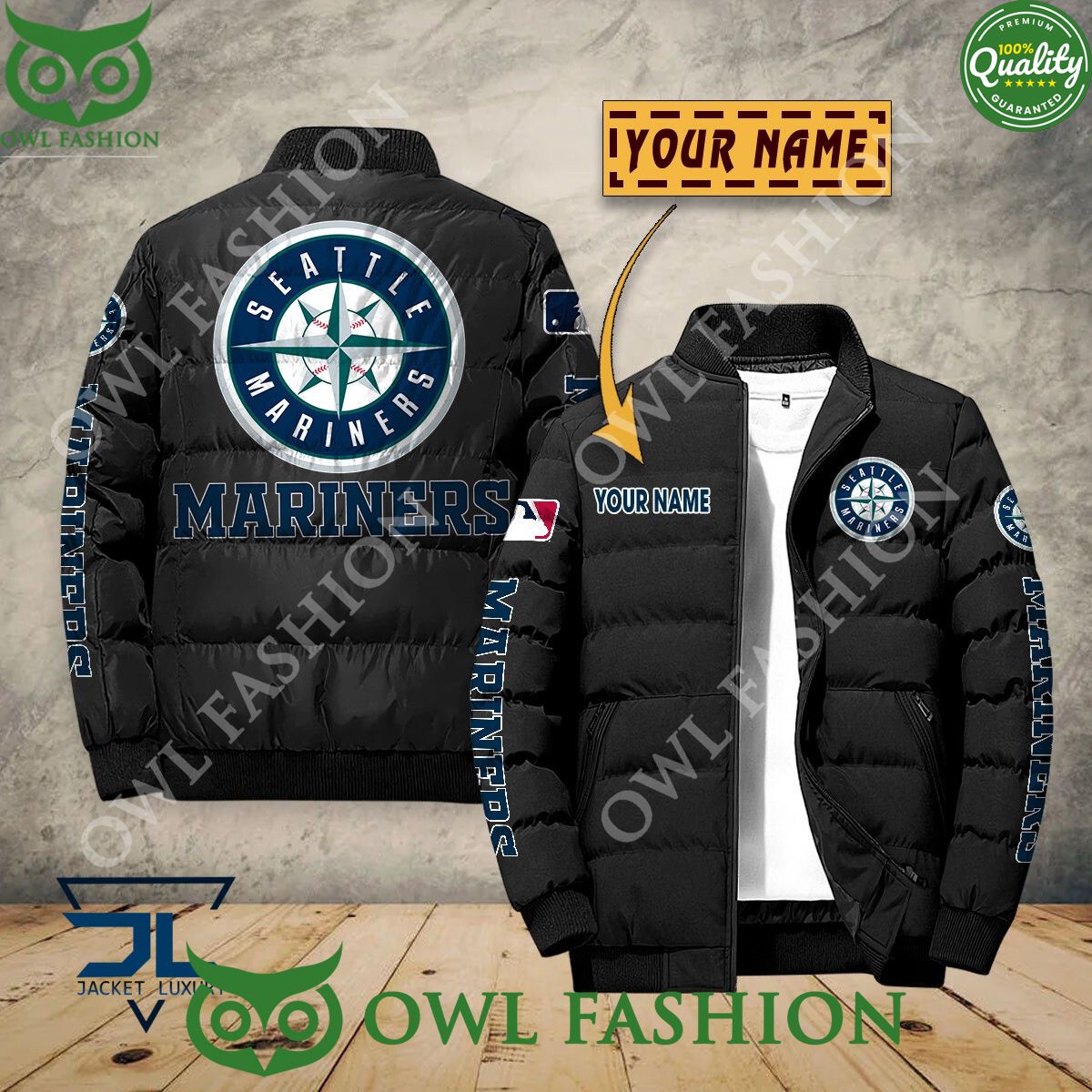 Seattle Mariners Custom Name MLB Baseball Jacket Sport