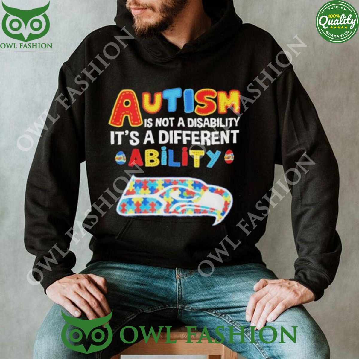 Seattle Seahawks Limited 2024 Trending Autism Shirt