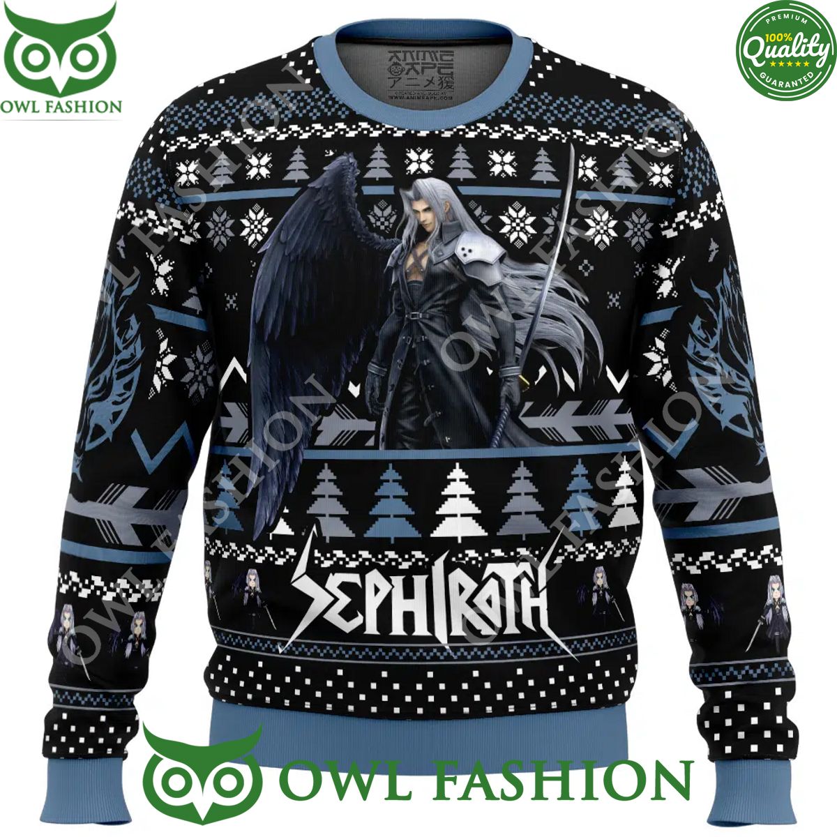 Sephiroth Final Fantasy Ugly Christmas Sweater Jumper