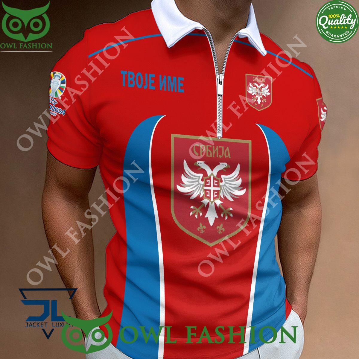 Serbia Euro Champion 2024 National Team Polo Shirt