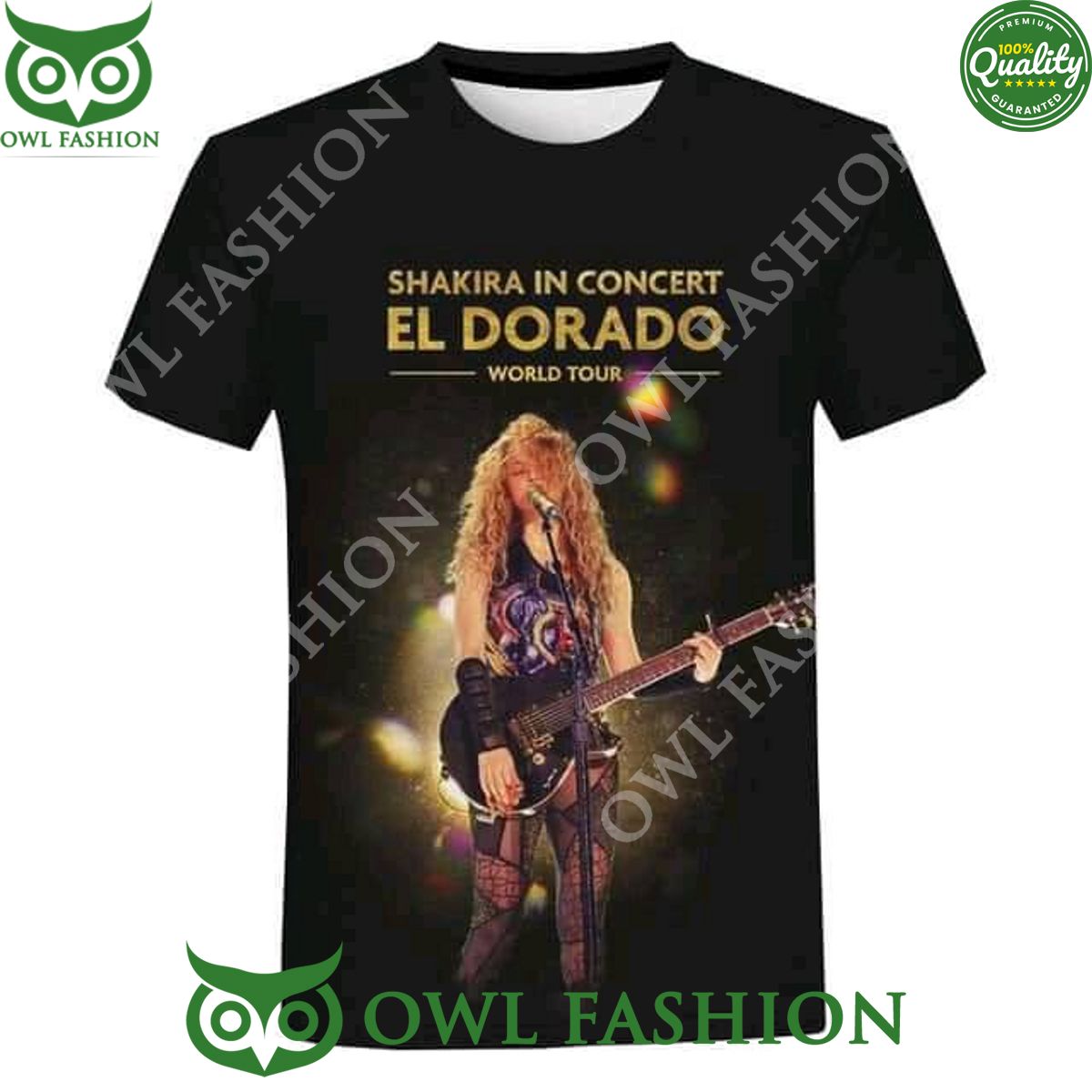 Shakira in concert El Dorado World Tour Premium 2D t shirt