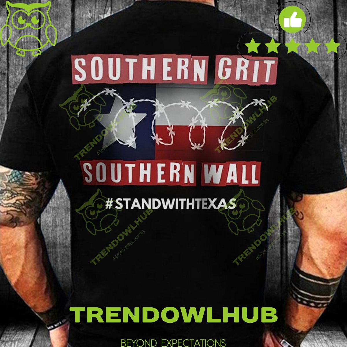 Southern Wall Southern Grit Stand With Texas T Shirt