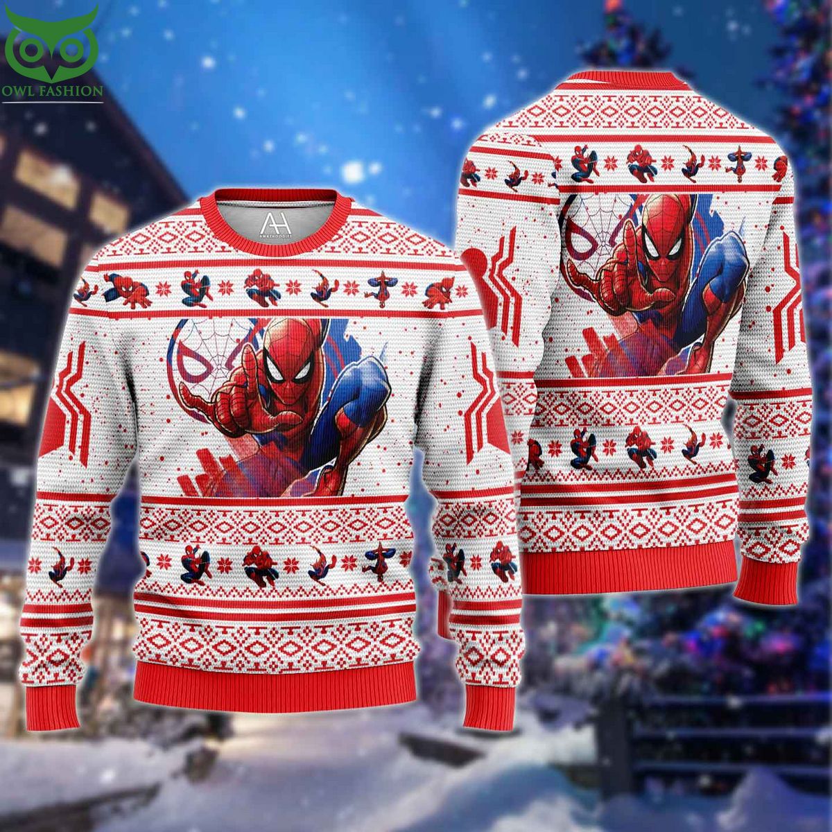 Spider Man Ugly Sweater 3D AOP Ugly Sweater Jumper