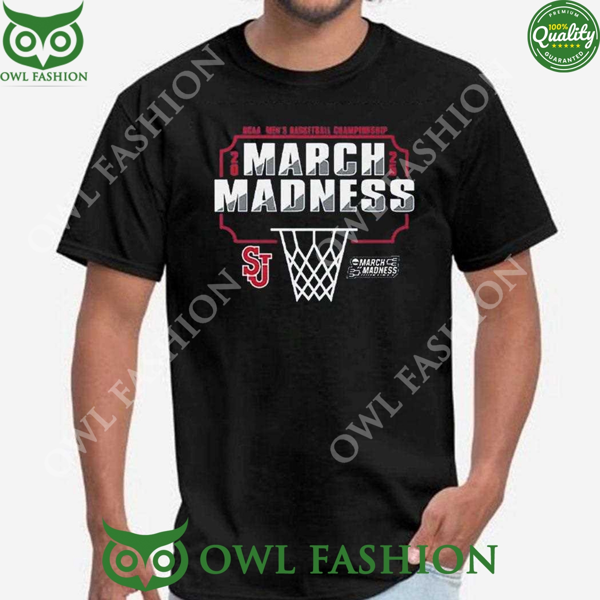 St Johns Red Storm March Madness 2025 Black t Shirt