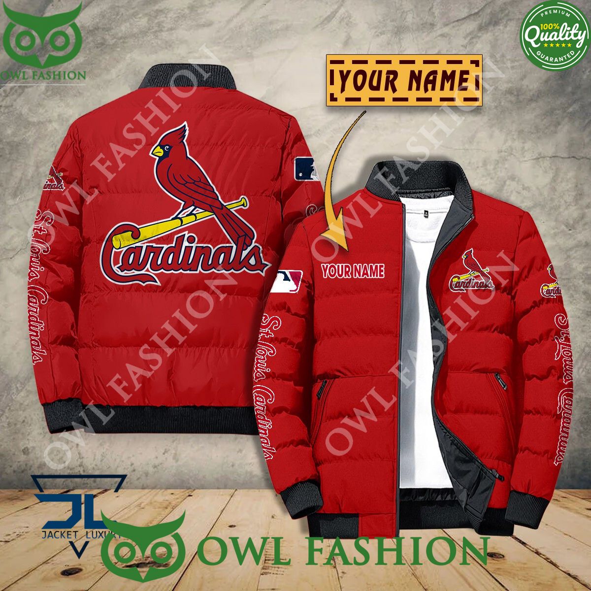 St. Louis Cardinals Custom Name MLB Baseball Jacket Sport