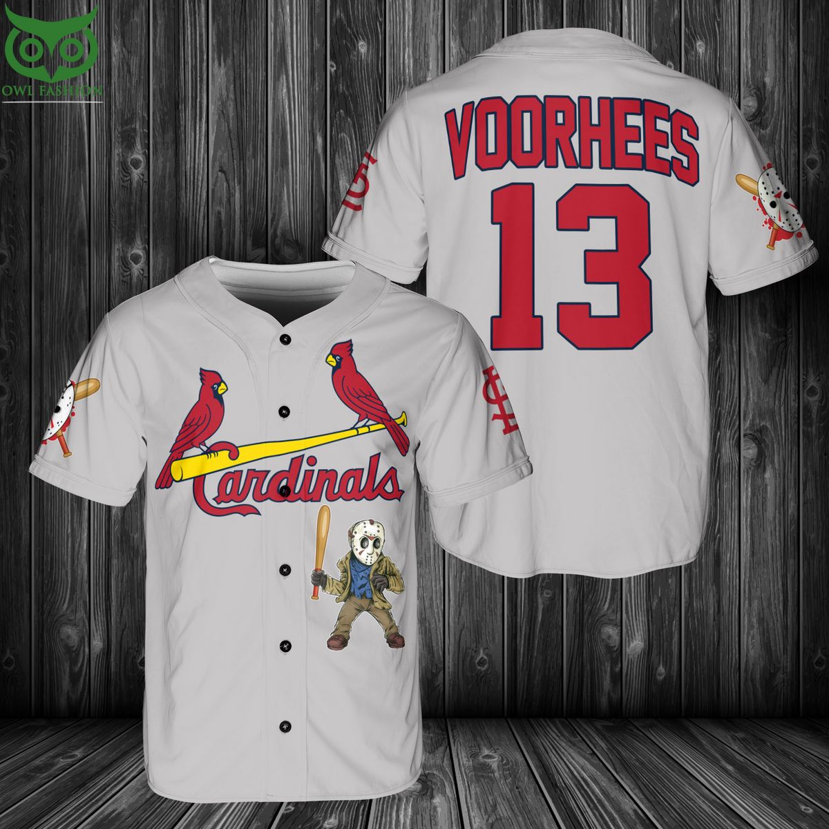 St.Louis Cardinals Jason Voorhees Baseball Jersey Shirt