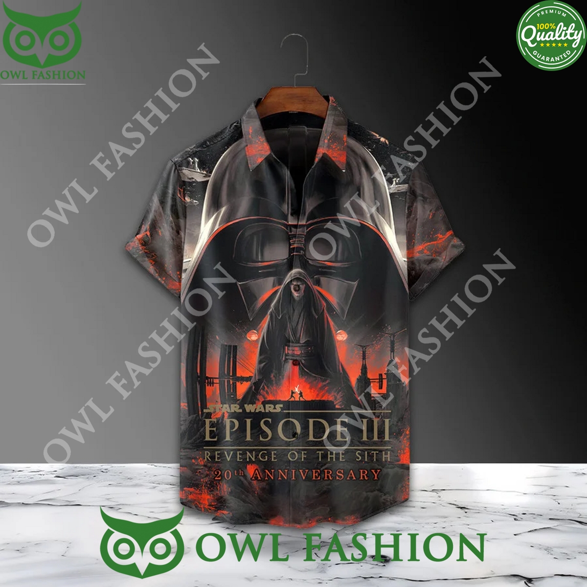 Star wars Episode III Revenge of the Sith 20th Anniversary hawaiian shirt
