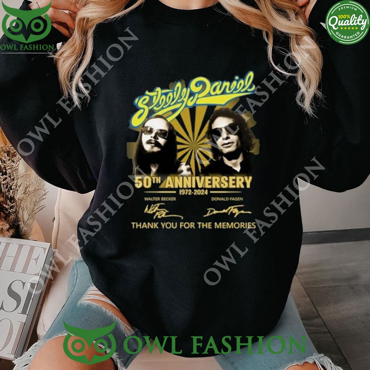 Steely Dan 50th Anniversary 1972 2024 Thank You For The Memories Shirt Hoodie