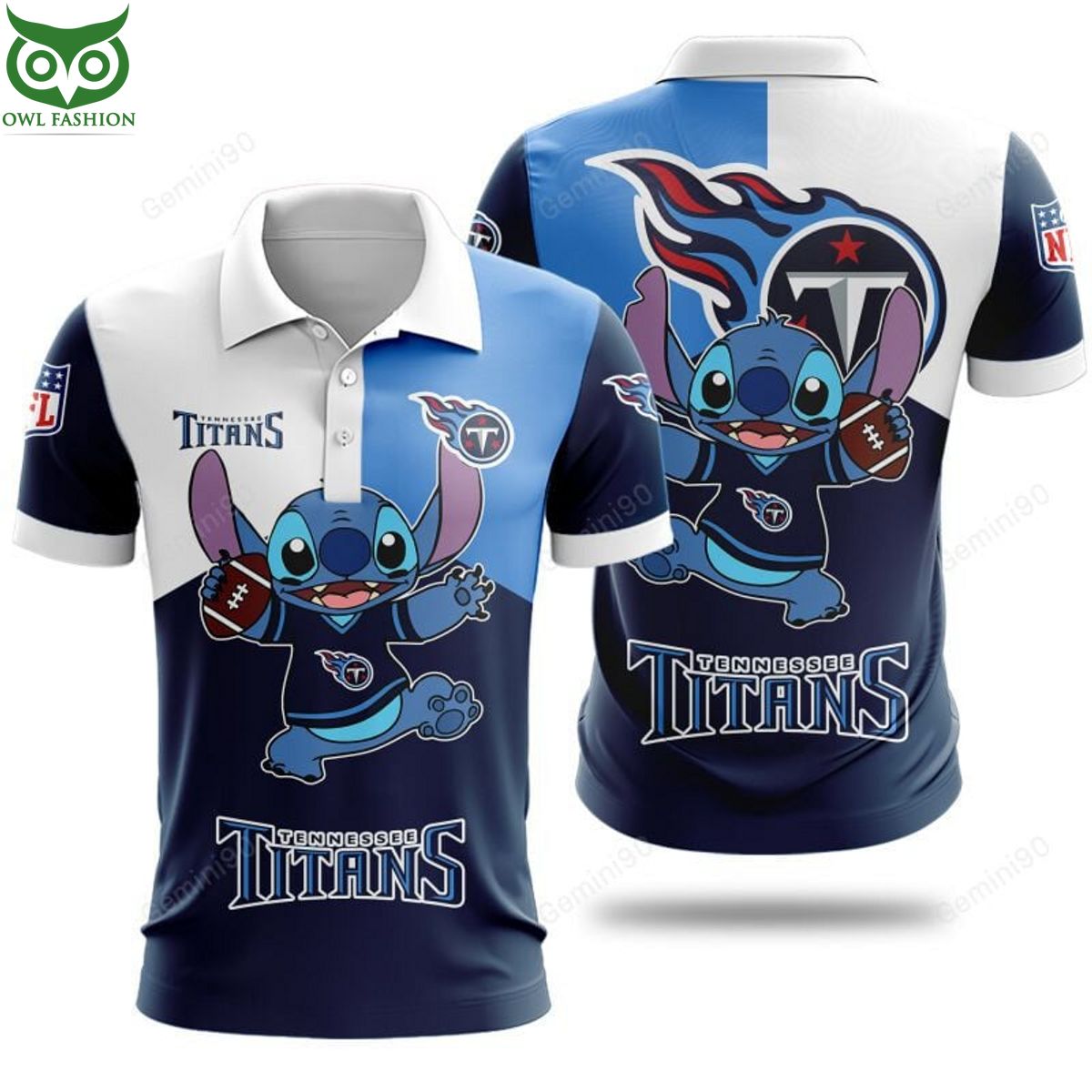 Stitch Favourite NFL Tennessee Titans 3D shirt hoodie polo