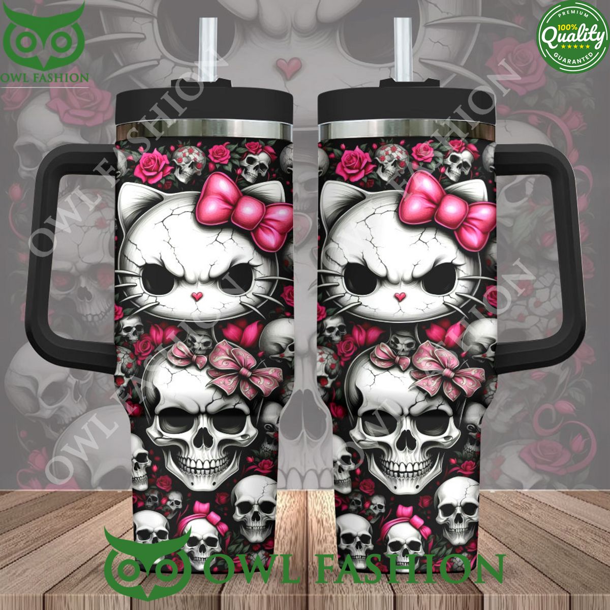 Sugar Skull x Hello Kitty Halloween Vibe Tumbler Cup