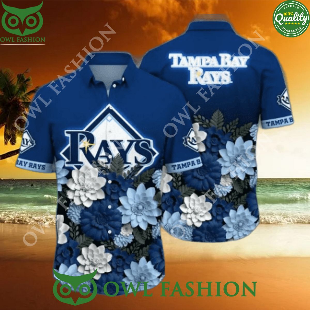 Summer Tampa Bay Rays MLB Flower Trending Hawaiian Shirt