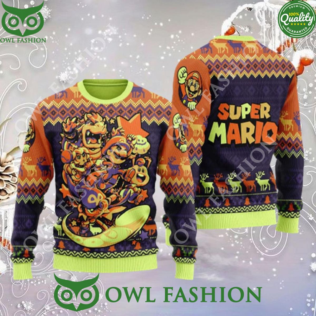 Super Mario Unisex Ugly Sweater Jumper