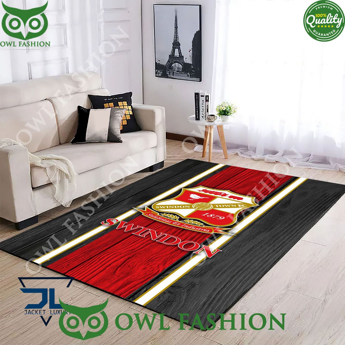 Swindon Town EFL Football Living room Rug Carpet Decor
