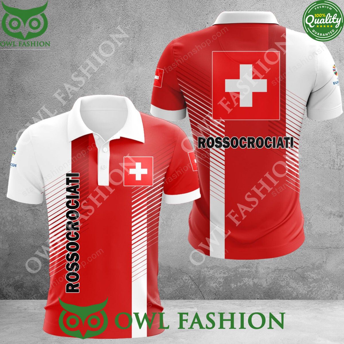 Switzerland Schweizer Fussballnationalmannschaft National Football Team Polo Shirt