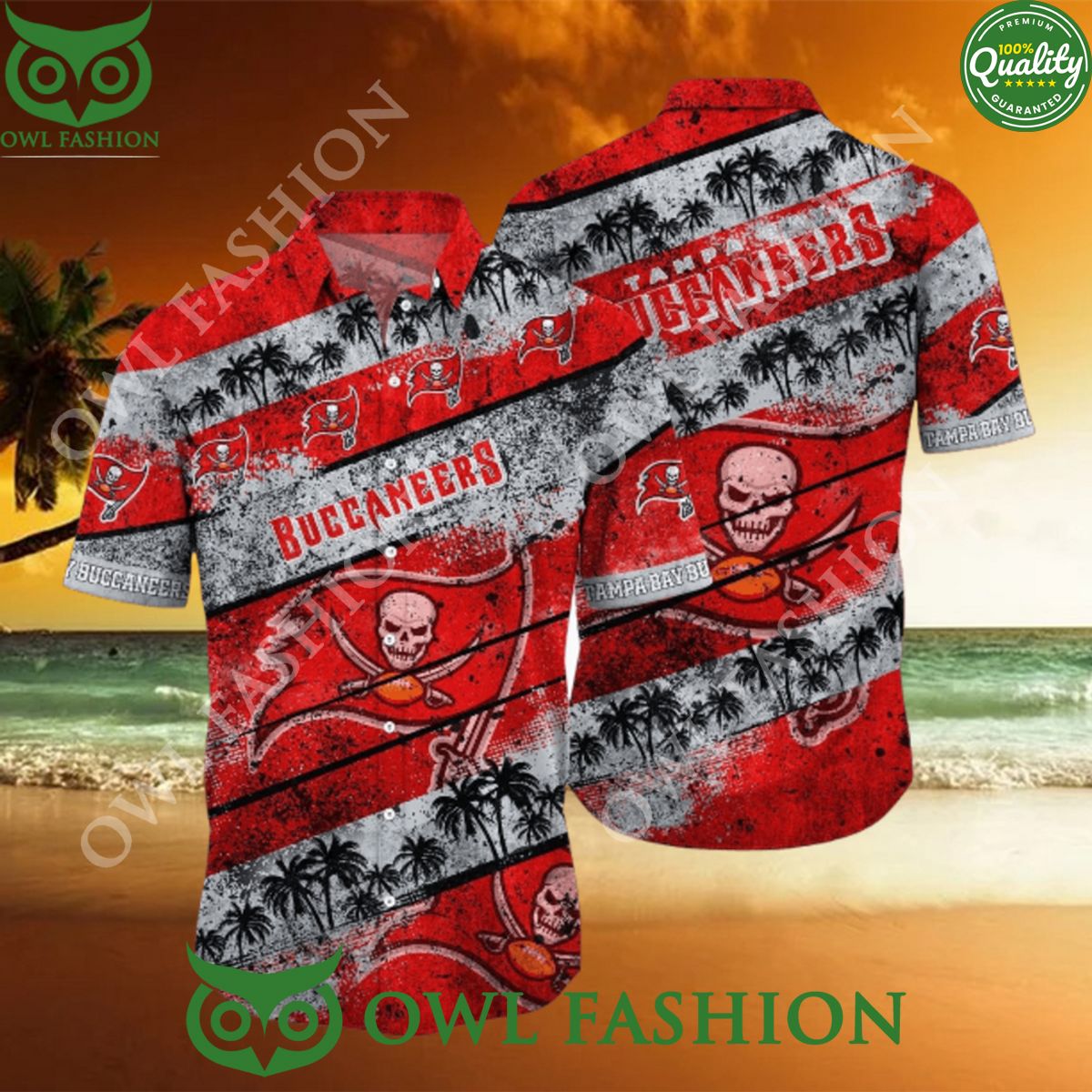 Tampa Bay Buccaneers Nfl Hawaiian Shirt Beach Vibe 3D All Printed Sport Shirt