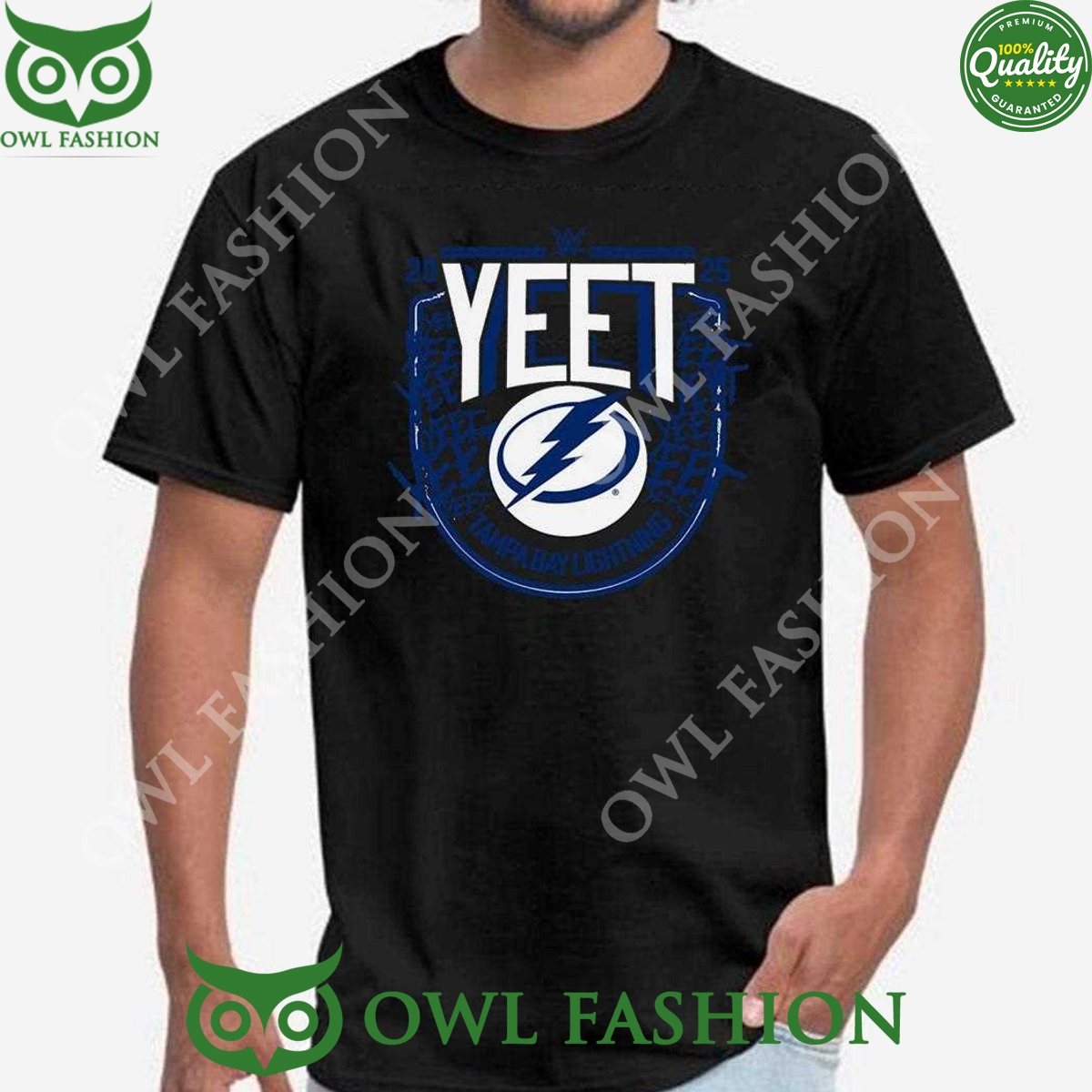Tampa Bay Lightning Ice Hockey Wwe Yeet 2025 Logo t Shirt