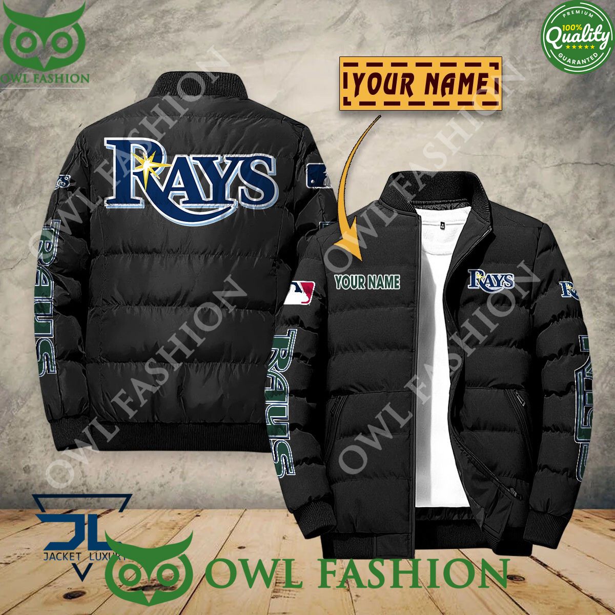 Tampa Bay Rays Custom Name MLB Baseball Jacket Sport