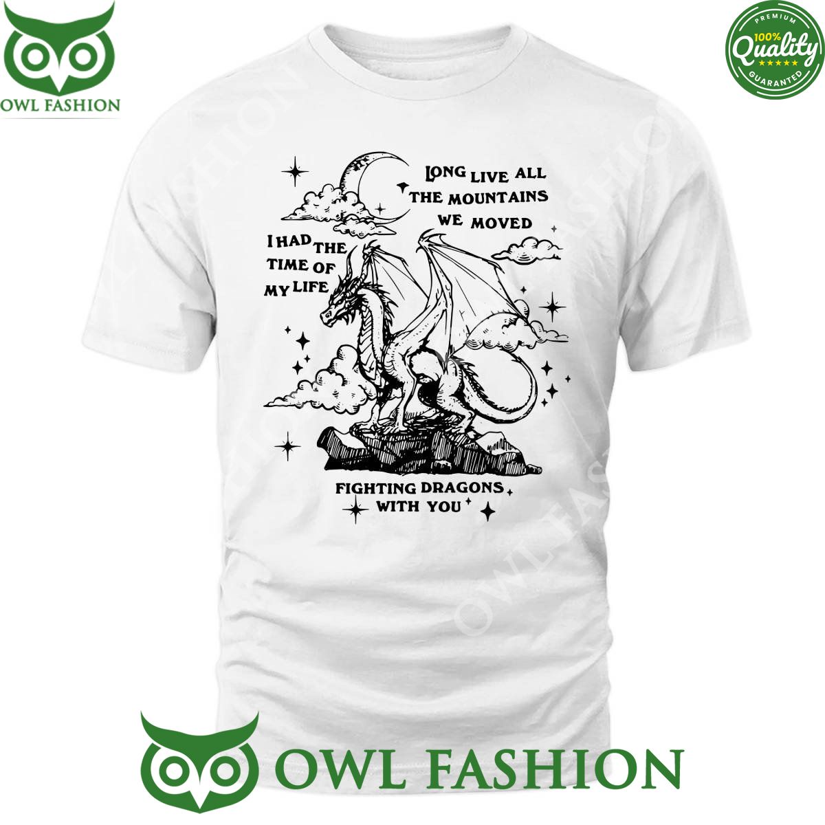 Taylor Swift Fighting Dragons with you I Had The Time Long live all the mountains we moved t shirt