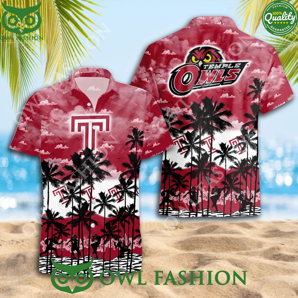 Temple Owls Hawaiian Shirt Trending Summer fan designed