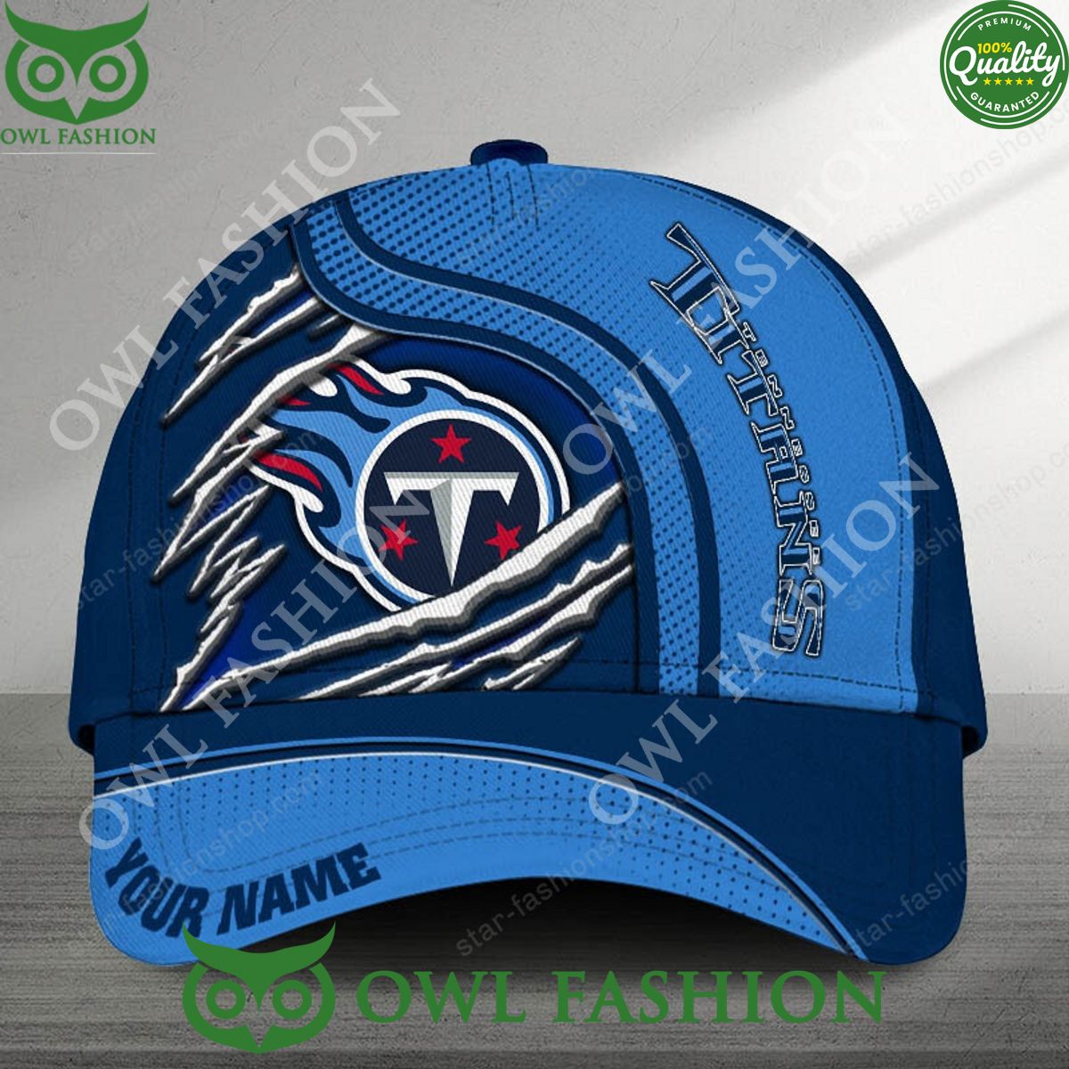 Tennessee Titans NFL Champion Custom Printed Cap