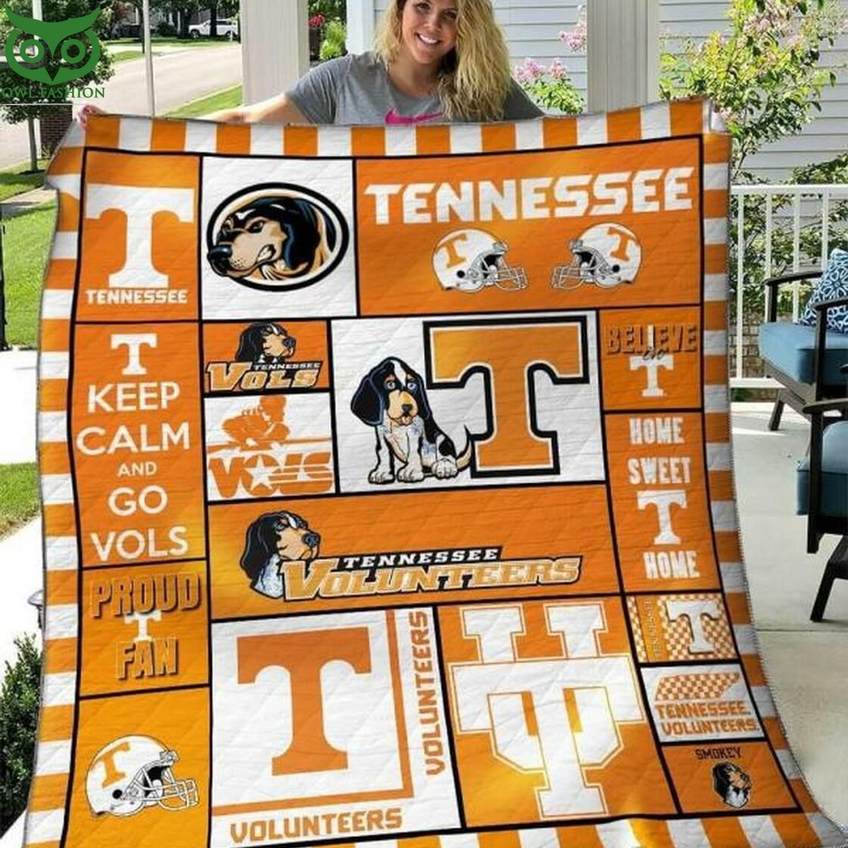 Tennessee Volunteers NCAA Quilt Blanket