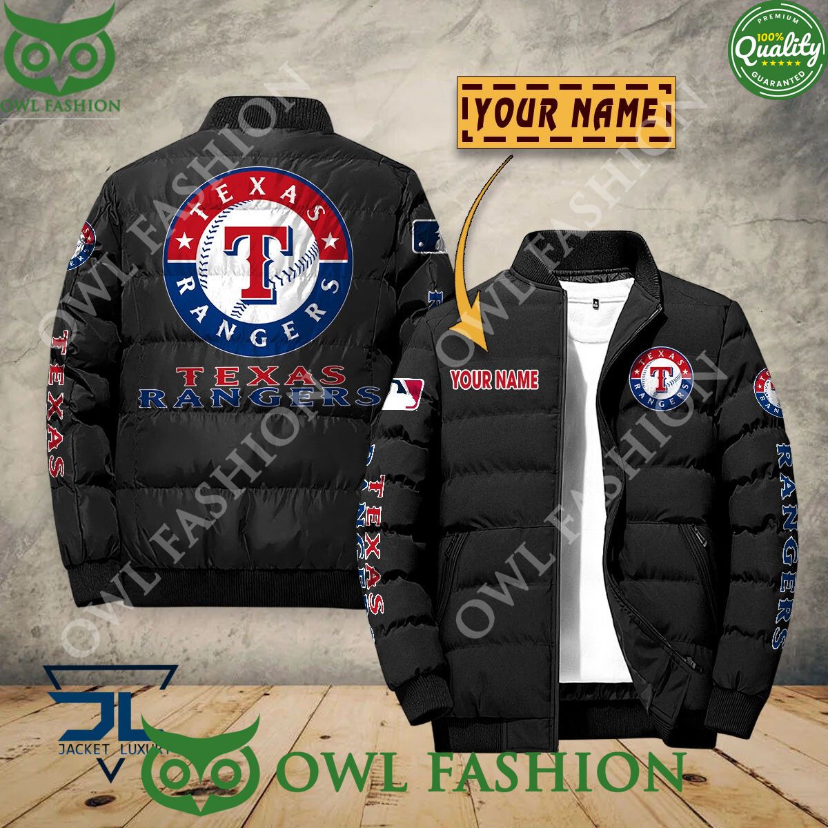 Texas Rangers Custom Name MLB Baseball Jacket Sport