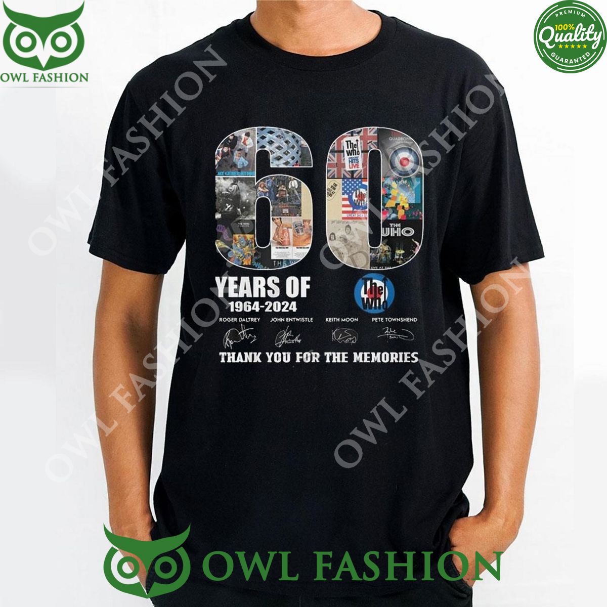 Thank You For The Memories 60 Years Of The Who Rock 1964 2024 t Shirt