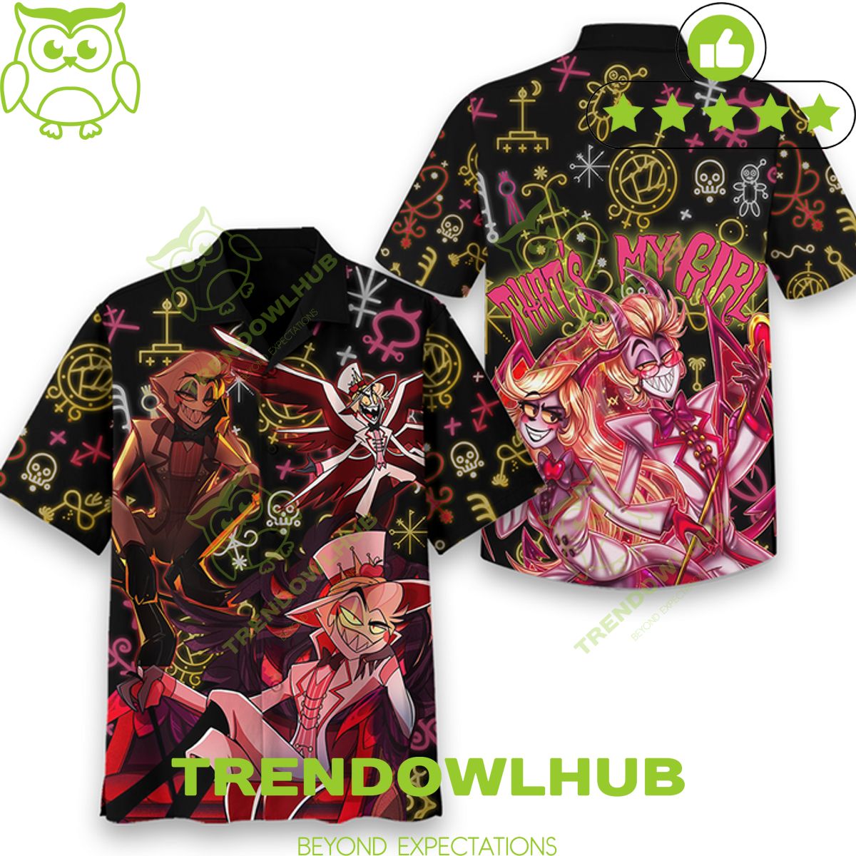 Thats my girl Lucifer Morningstar Hazbin Hotel hawaiian shirt