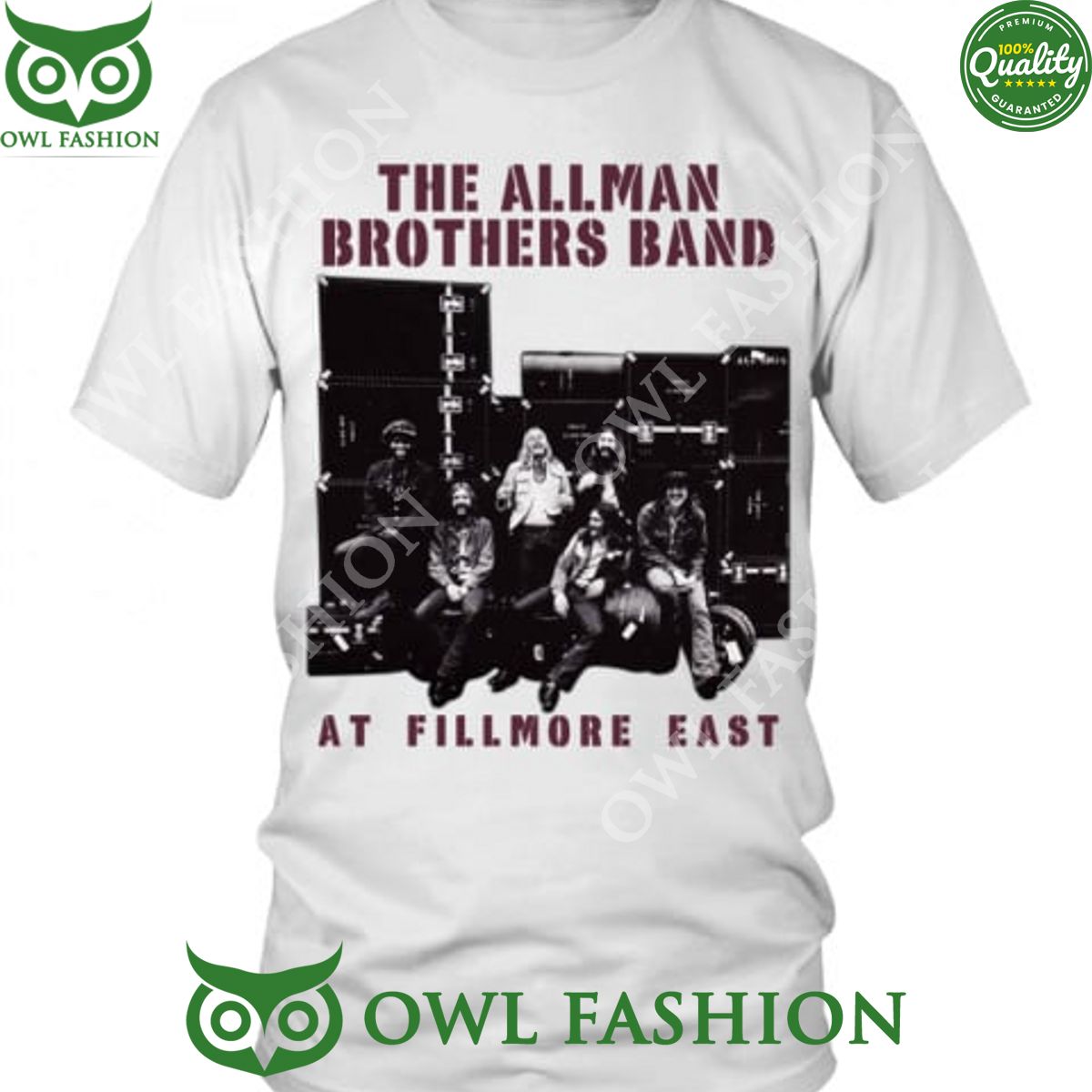 The Allman Brothers Rock Band At fillmore east t shirt