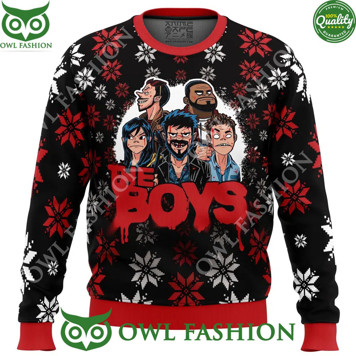 The Gorillaz Boys The Boys Ugly Christmas Sweater Jumper