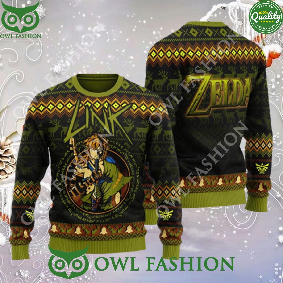The Legend Of Zelda Link Unisex Ugly Christmas Sweater