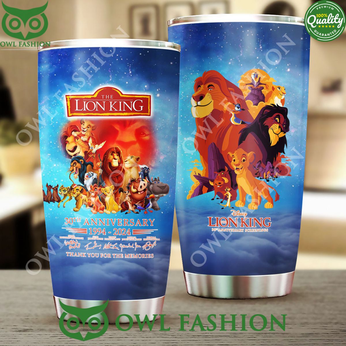 The Lion King 30th Anniversary Thank You For The Memories Tumbler Cup