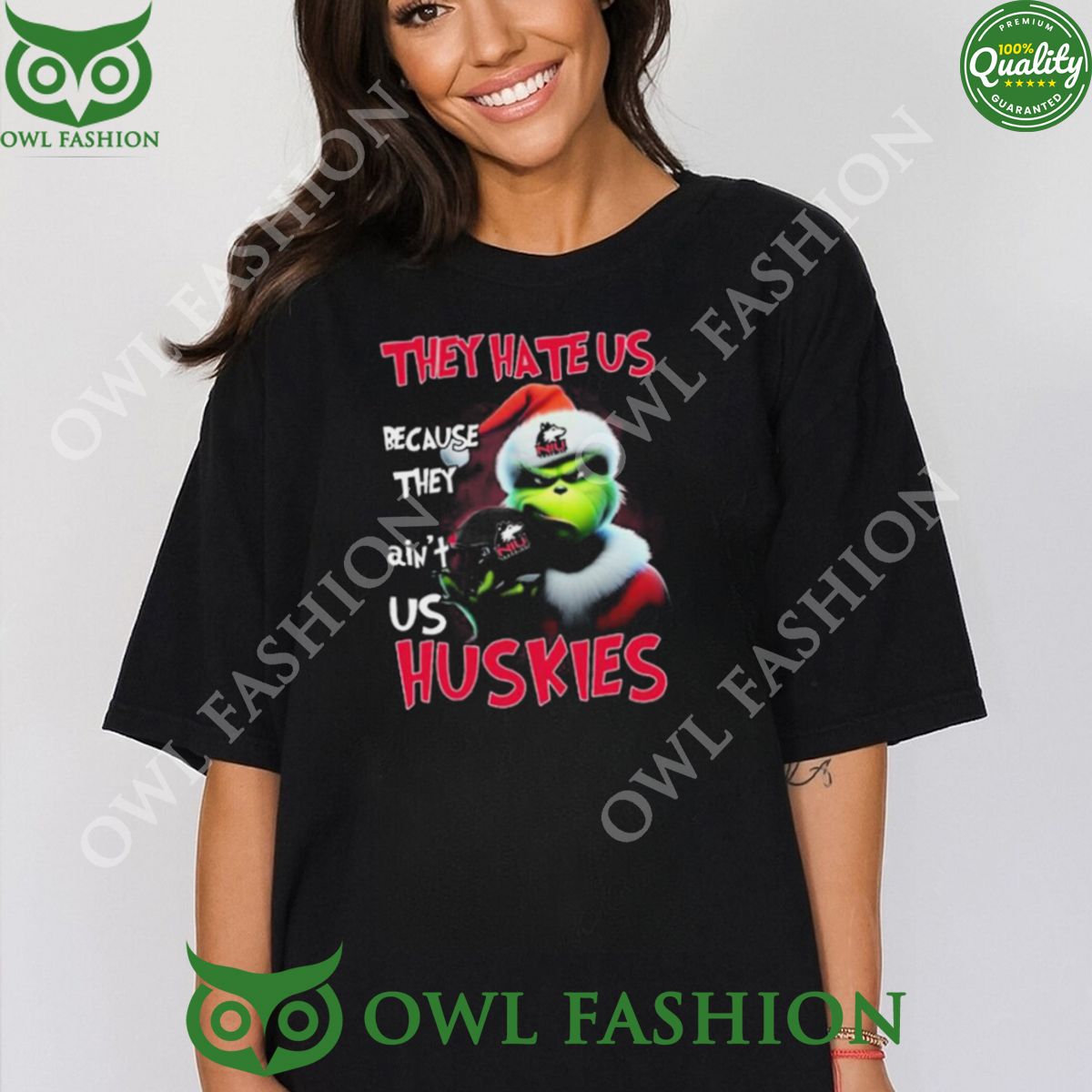They Hate Us Because Ain’t Us Huskies Santa Grinch Christmas t Shirt