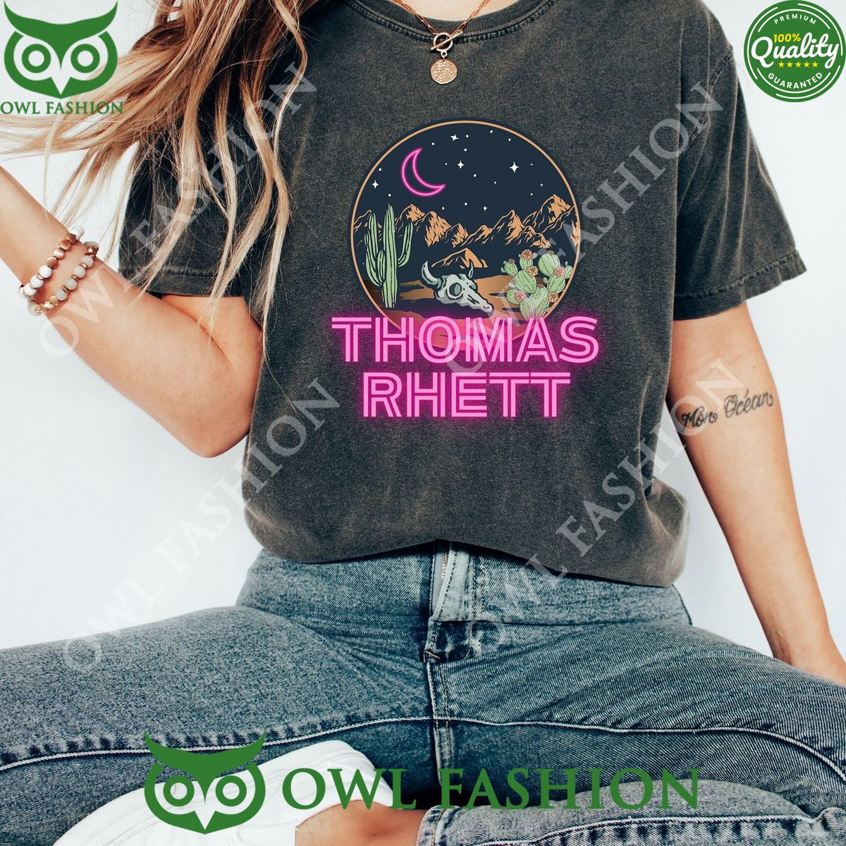 Thomas Rhett Country Music Neon Moon Concert t shirt