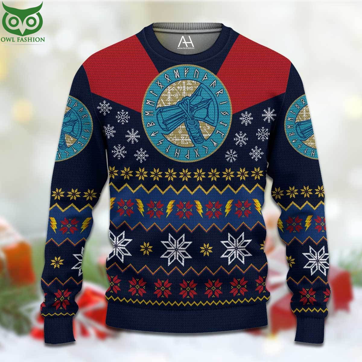 Thor Norse Viking Ugly christmas Sweater