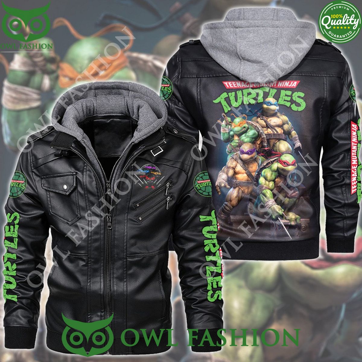 TMNT Ninja Turtle Trending 2D leather jacket