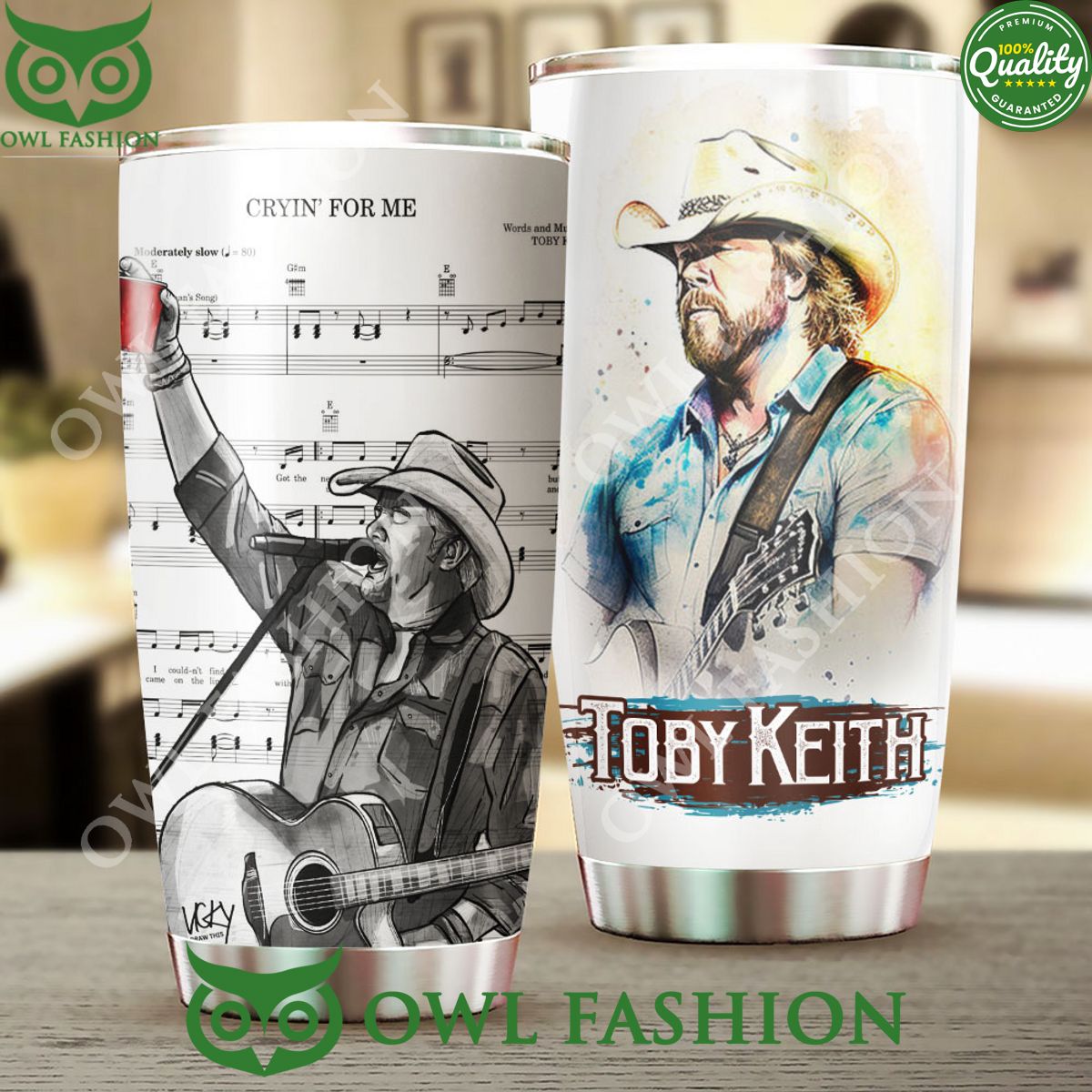 Toby Keith Crying For Me Limited Tumbler Cup