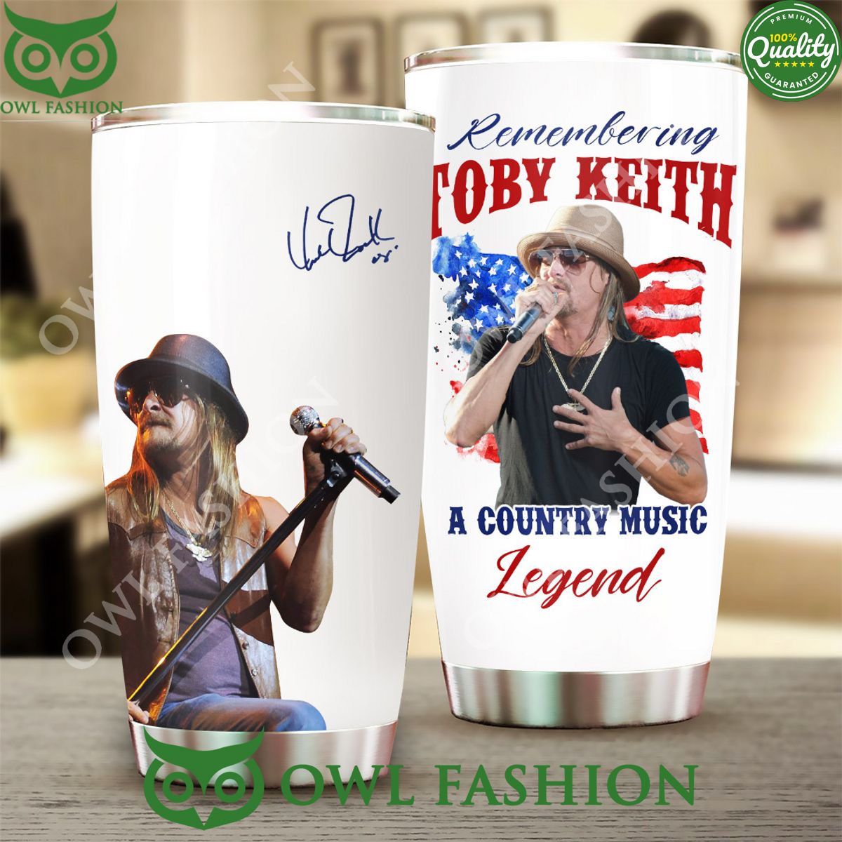 Toby Keith Remembering A Country Music Legent Tumbler Cup